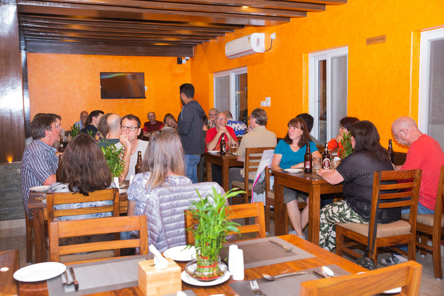 Group Having Breakfast at the Restaurant